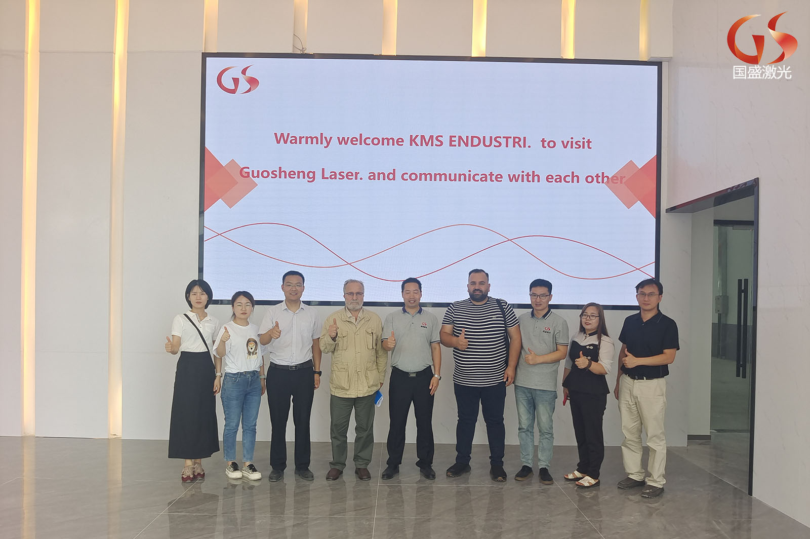 土耳其KMS INDUSTRi總裁一行到訪西安國(guó)盛激光科技有限公司，尋求進(jìn)一步的合作
